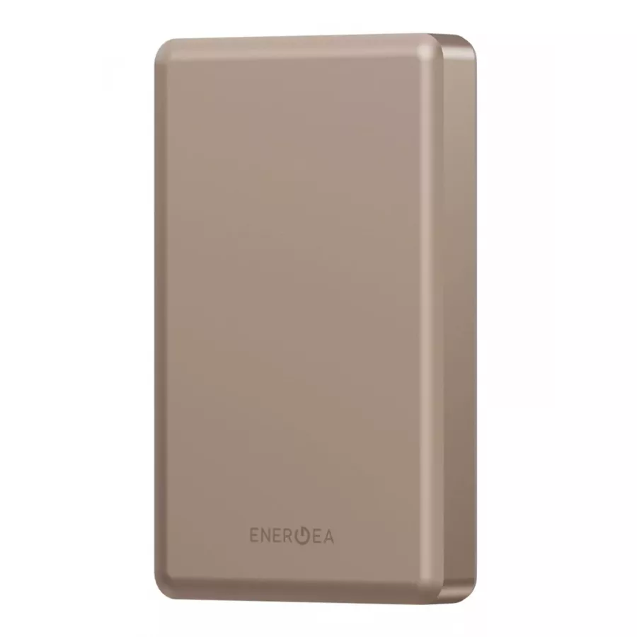 Купить Внешний аккумулятор EnergEA AluPack 10K, 10000мА/ч Magnetic wireless 15W USB-C 20W, золотой в Сочи. Вид 1