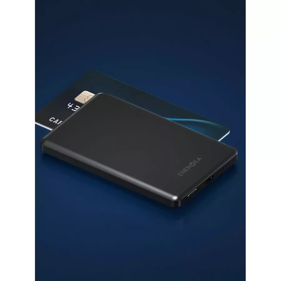 Купить Внешний аккумулятор EnergEA AluPack mini 5K, 5000W Magnetic wireless 15W USB-C 20W, черный в Сочи. Вид 8