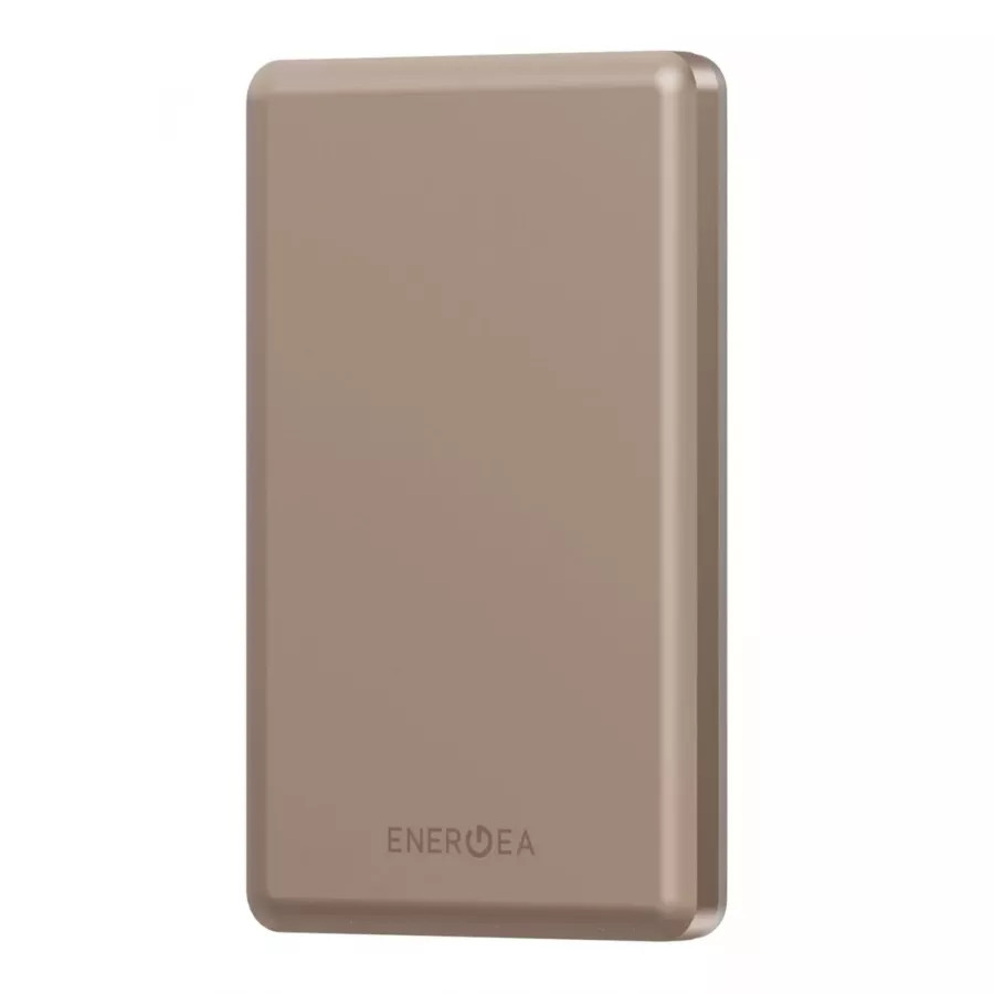 Купить Внешний аккумулятор EnergEA AluPack mini 5K, 5000W Magnetic wireless 15W USB-C 20W, золотой в Сочи. Вид 1