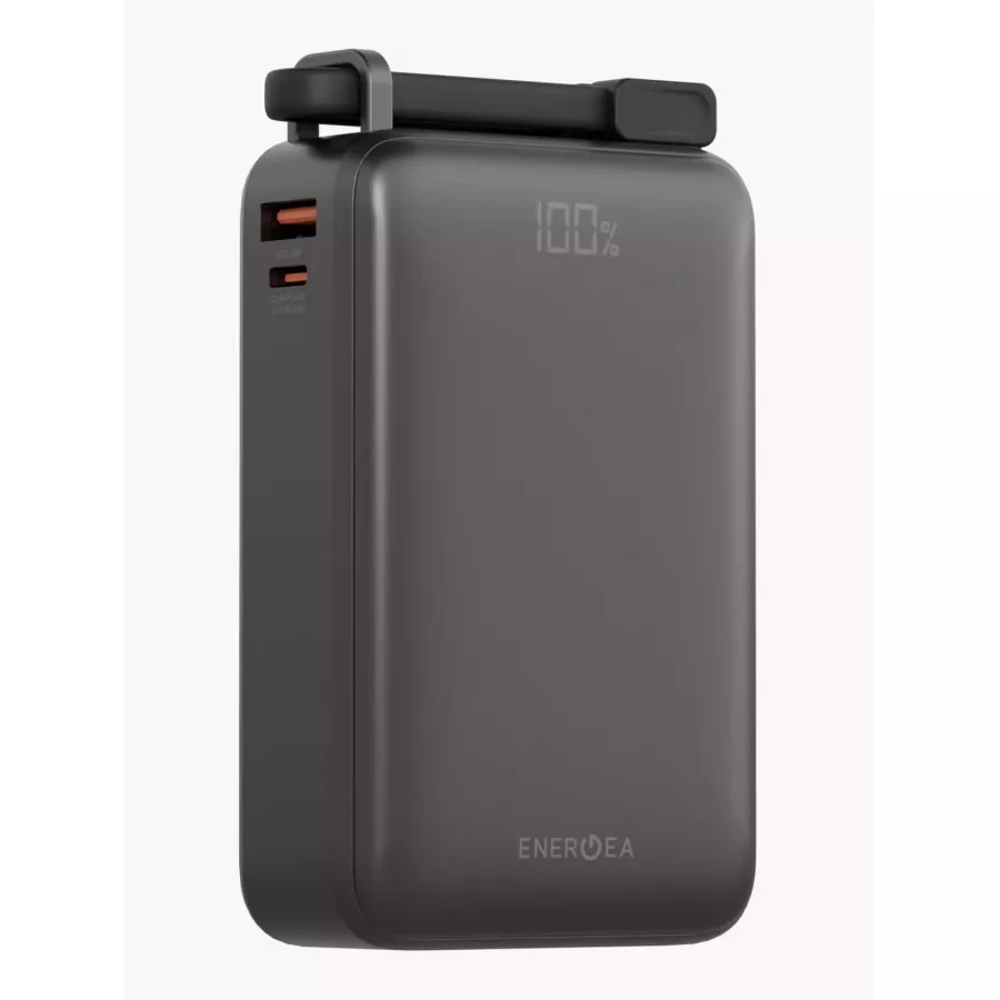 Купить Внешний аккумулятор EnergEA Compac 67 Ultra 20000мА/ч, 2USB-C+A, PD67W, cable, display, серый в Сочи. Вид 1