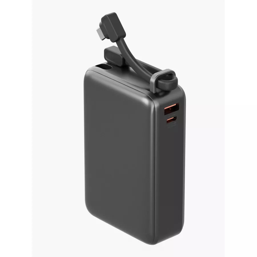 Купить Внешний аккумулятор EnergEA Compac 67 Ultra 20000мА/ч, 2USB-C+A, PD67W, cable, display, серый в Сочи. Вид 3