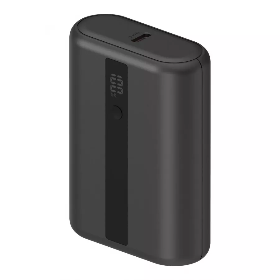 Купить Внешний аккумулятор EnergEA Compac MINI3, 10000 USB-C PD +USB-A QC3.0/SCP 22.5W Digital display, серый в Сочи. Вид 1