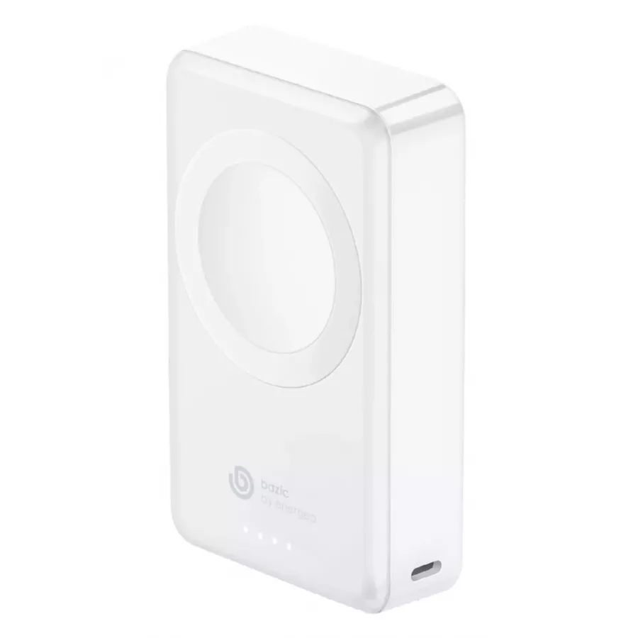 Купить Внешний аккумулятор Bazic GoPower MINI, 4000 USB-C 10W +Apple Watch 3W wireless charger, белый в Сочи. Вид 1