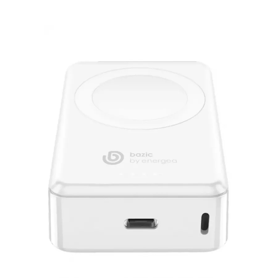 Купить Внешний аккумулятор Bazic GoPower MINI, 4000 USB-C 10W +Apple Watch 3W wireless charger, белый в Сочи. Вид 5