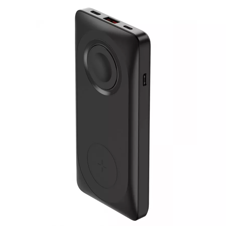 Купить Внешний аккумулятор EnergEA Bazic GoPower MAG, 10000W Magnetic wireless 15W USB-C+A 20W +Watch charger, черный в Сочи. Вид 1