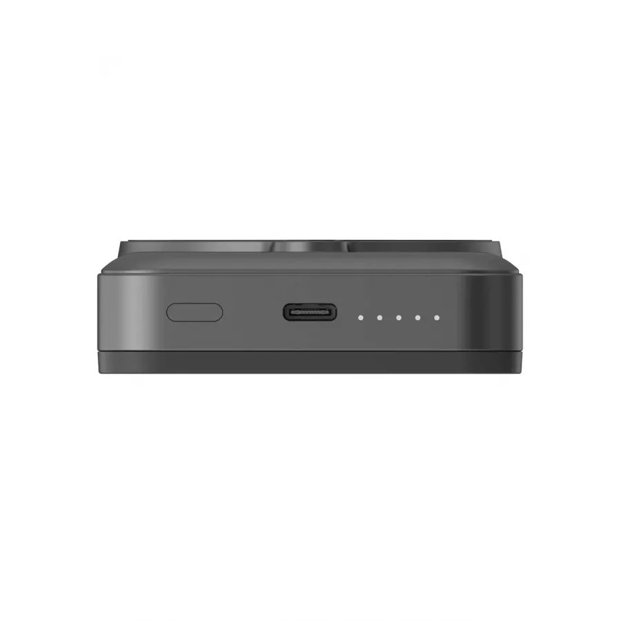 Купить Внешний аккумулятор EnergEA MagWallet CARD, 10000мА/ч MagSafe 15W USB-C 20W with card slot and stand, Gun/Black в Сочи. Вид 6