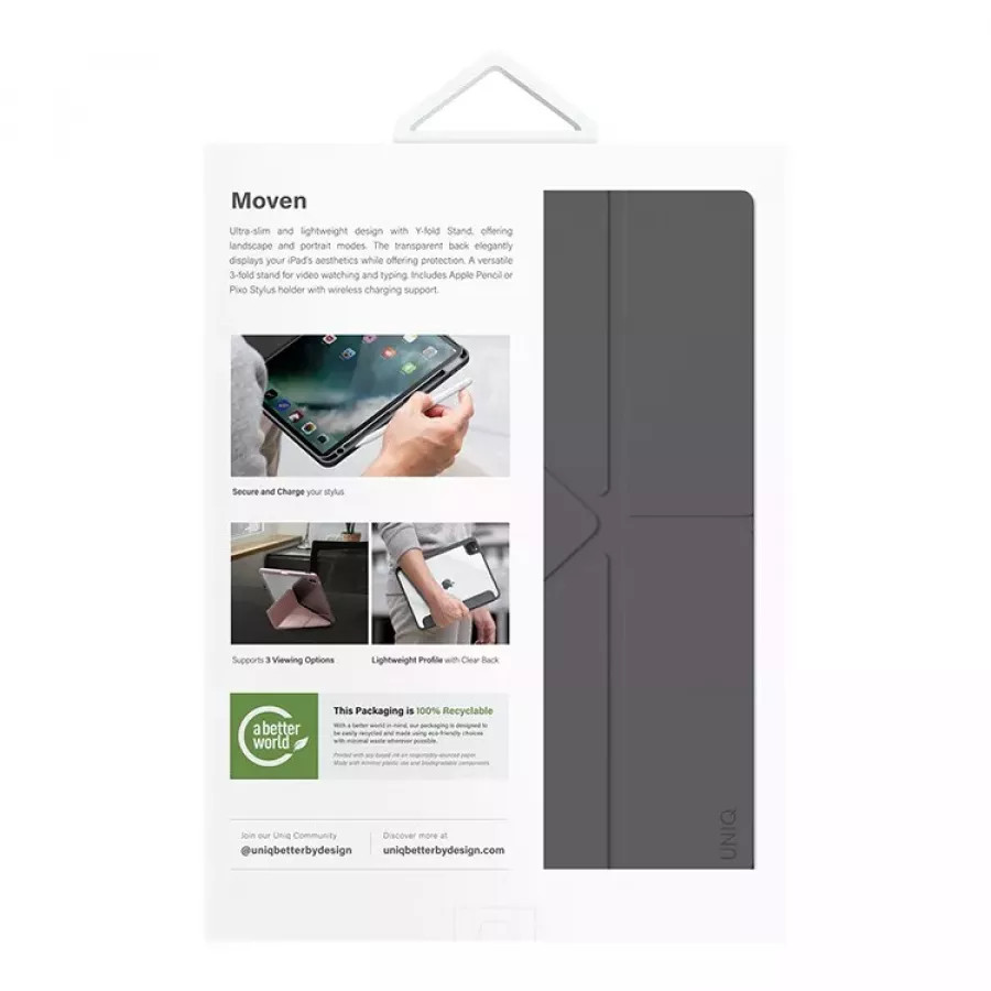 Купить Чехол Uniq Moven для iPad Pro 13 (2024), Grey в Сочи. Вид 6