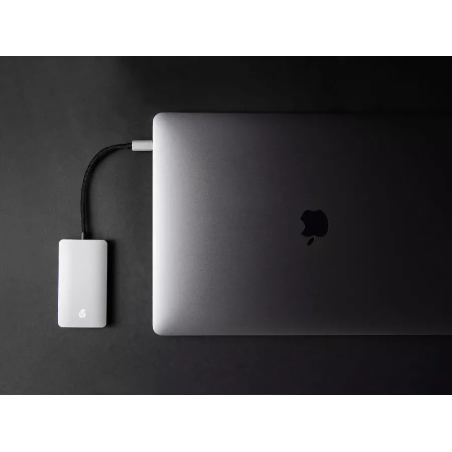 Купить Адаптер USB-C uBear hub Link 7 in 1: 1HDMI, 3USB 3.0, 1MicroSDX, 1SD-MMC, серебристый в Сочи. Вид 4