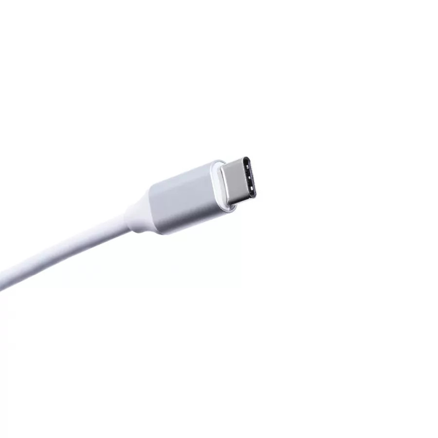 Адаптер USB-C Hub 4USB 3.0 для MacBook, Серебристый. Вид 3