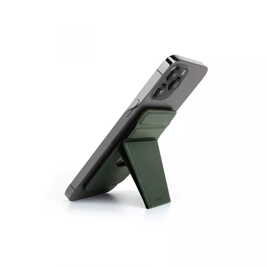 Купить Магнитный бумажник UNIQ LYFT Magnetic с функцией стенда, green в Сочи. Вид 2