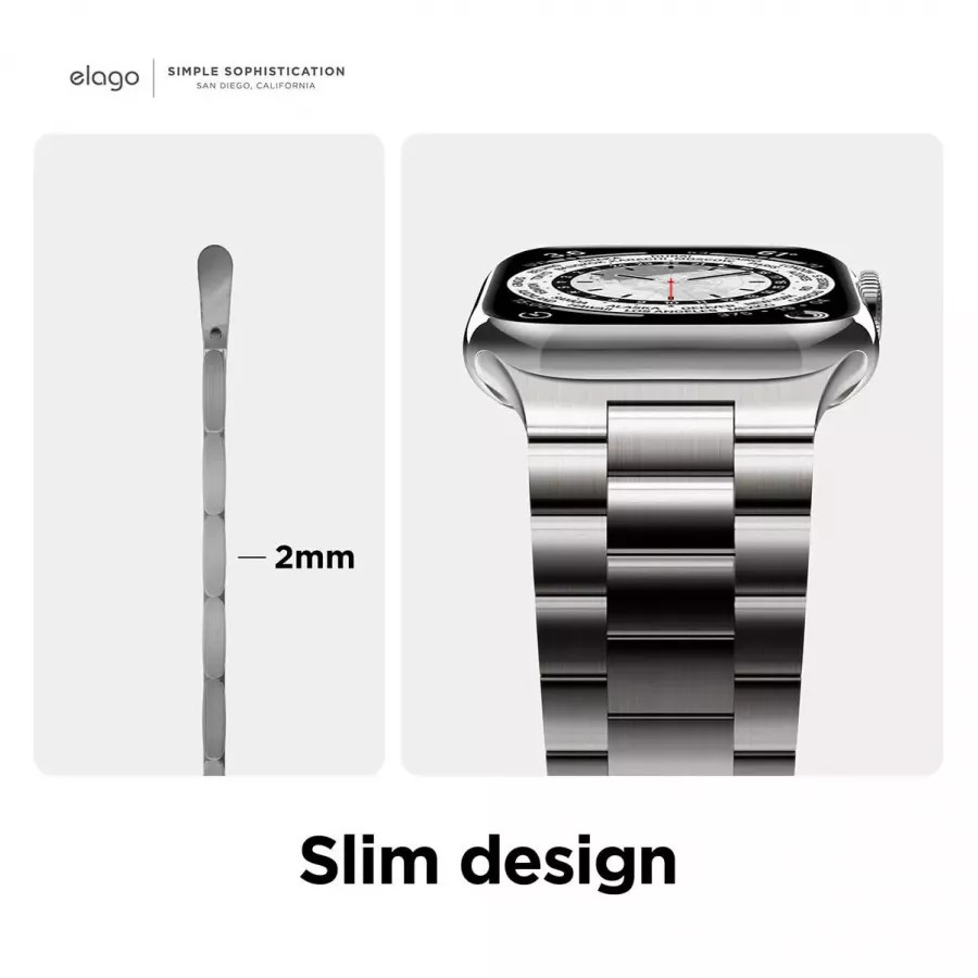 Купить Ремешок Elago Metal Band для Apple Watch 40/41 мм, серебристый в Сочи. Вид 4