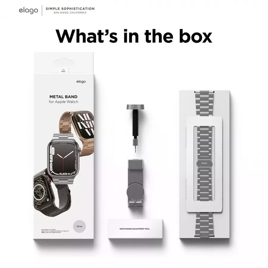 Купить Ремешок Elago Metal Band для Apple Watch 40/41 мм, серебристый в Сочи. Вид 7