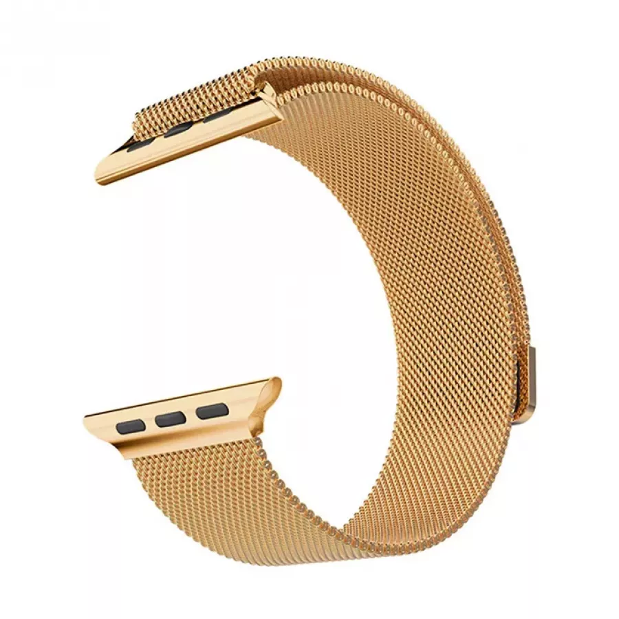 Купить Миланский сетчатый браслет для Apple Watch 38/40мм, золото в Сочи. Вид 1