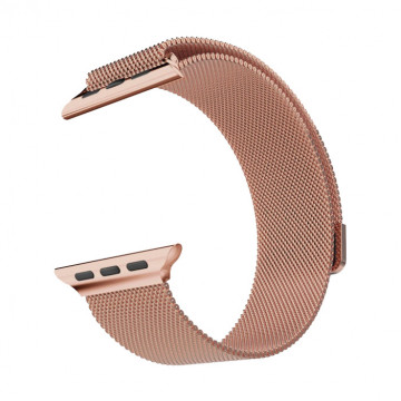 Миланский сетчатый браслет для Apple Watch 42/44mm - Розовое золото. Вид 1