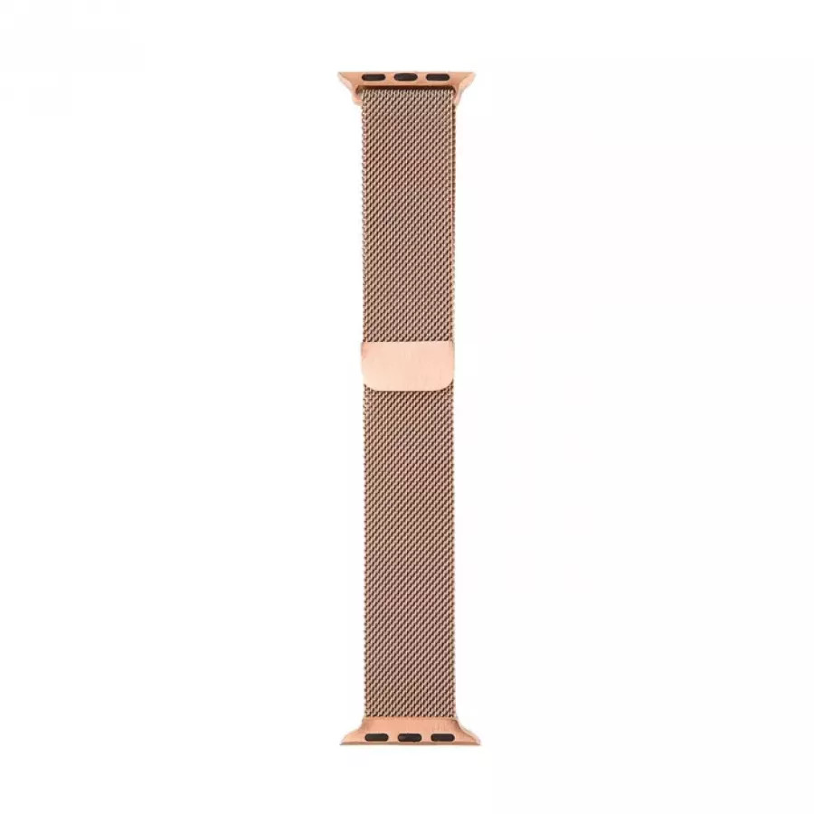 Миланский сетчатый браслет для Apple Watch 38/40мм, розовое золото. Вид 2