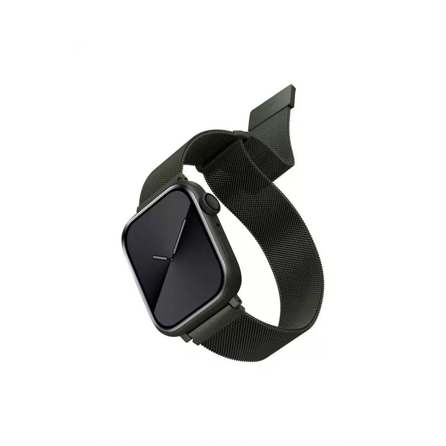 Купить Ремешок Uniq Dante Strap Mesh Steel для Apple Watch 45/44/42мм, Green в Сочи. Вид 1