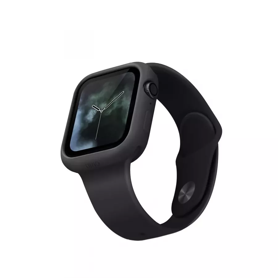 Купить Чехол Uniq LINO для Apple Watch 4/5/6 40мм, Черный в Сочи. Вид 1