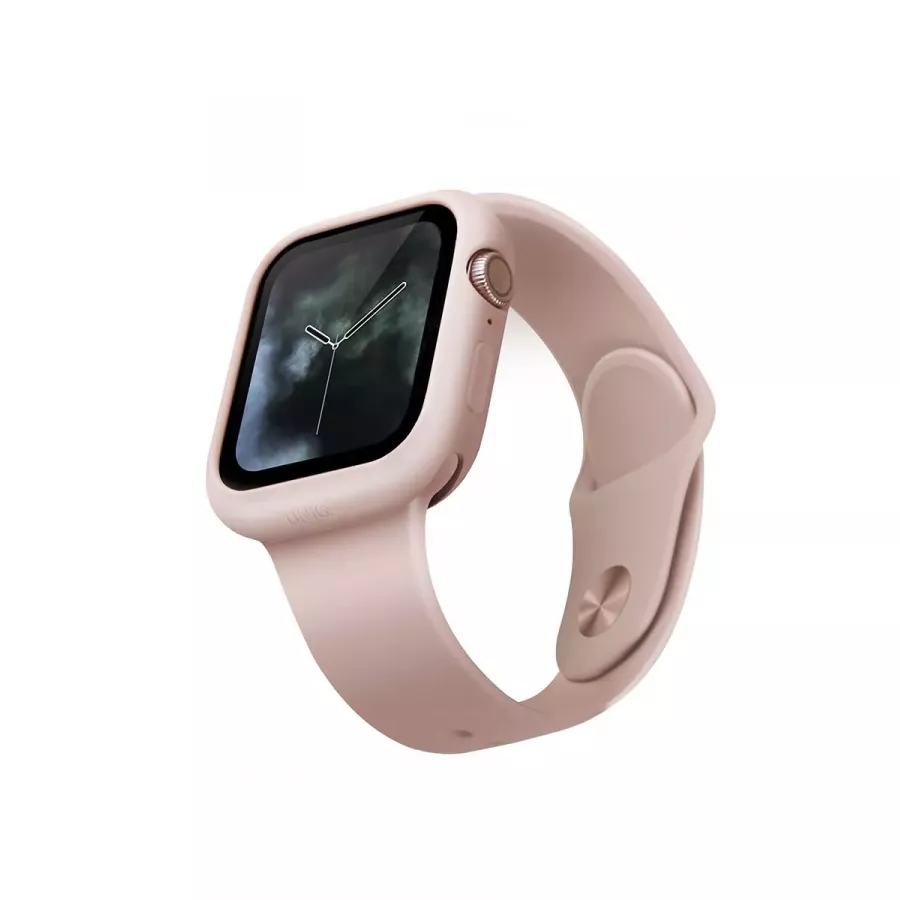 Купить Чехол Uniq LINO для Apple Watch 4/5/6 40мм, розовый в Сочи. Вид 1