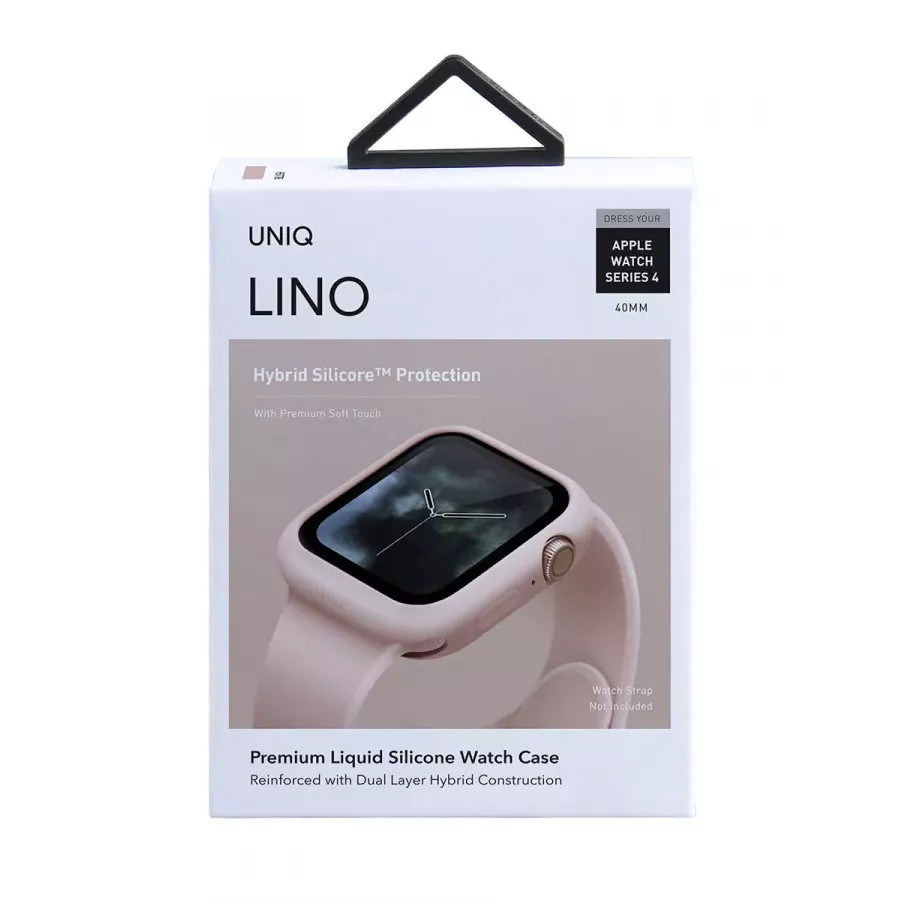 Купить Чехол Uniq LINO для Apple Watch 4/5/6 40мм, розовый в Сочи. Вид 4