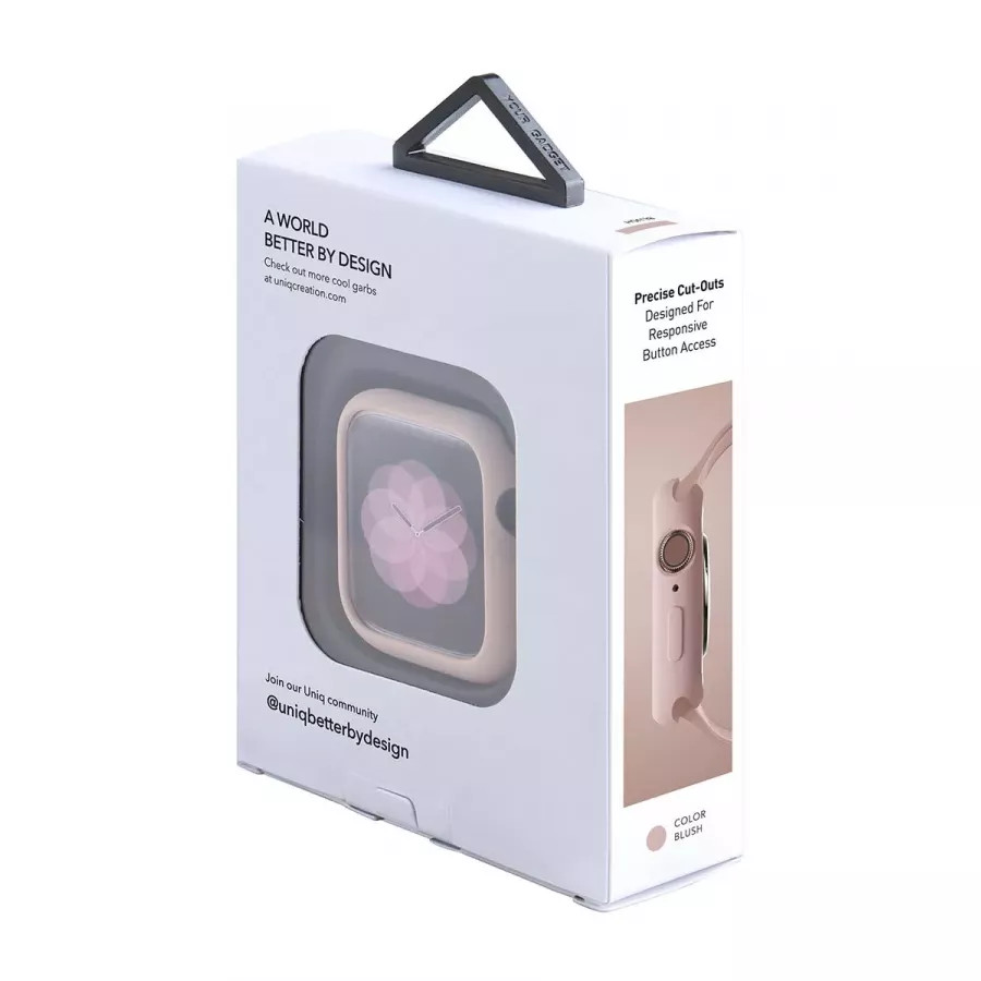 Купить Чехол Uniq LINO для Apple Watch 4/5/6 40мм, розовый в Сочи. Вид 5