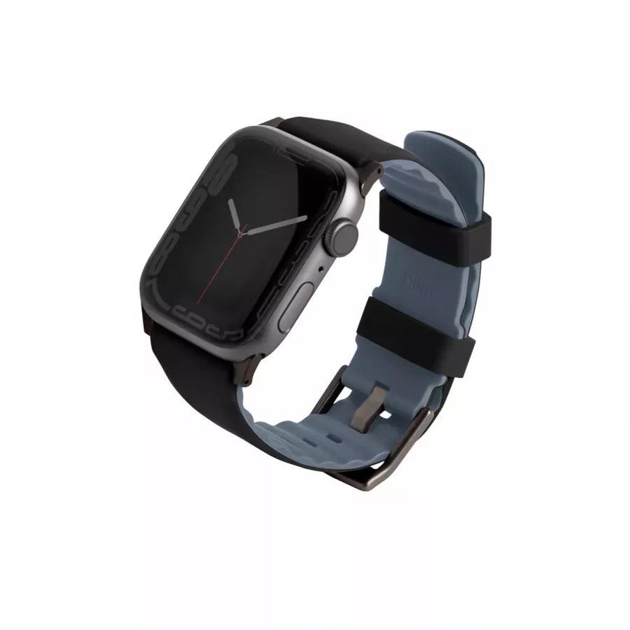 Купить Ремешок Uniq Linus Airsoft silicone strap для Apple Watch 41/40/38мм, Black в Сочи. Вид 1