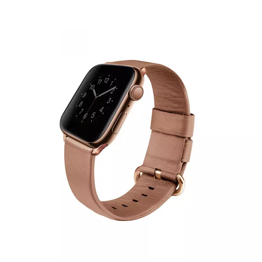 Купить Ремешок Uniq Mondain Strap Leather для Apple Watch 3/4/5/6/se 40мм, Beige в Сочи. Вид 1