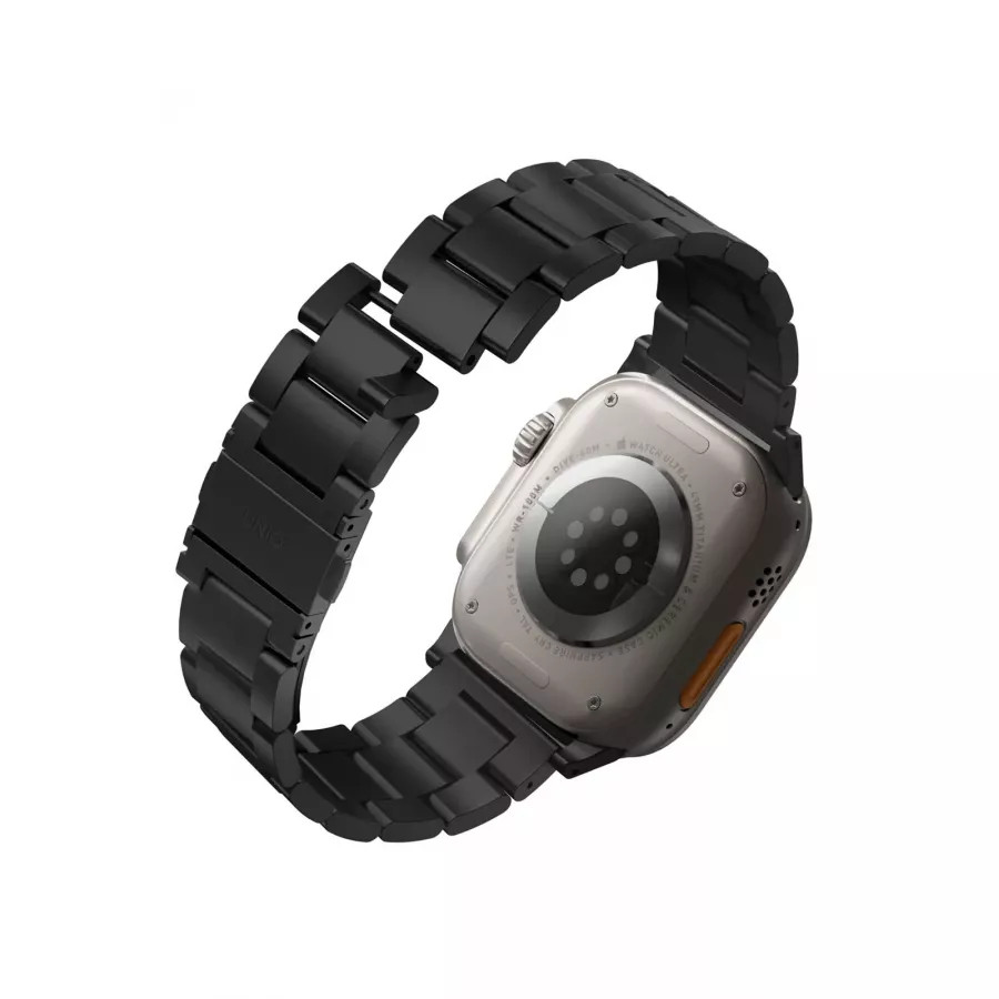 Купить Ремешок Uniq OSTA Steel Strap with Self-Adjustable Links для Apple Watch 49/45/44/42мм, черный в Сочи. Вид 2