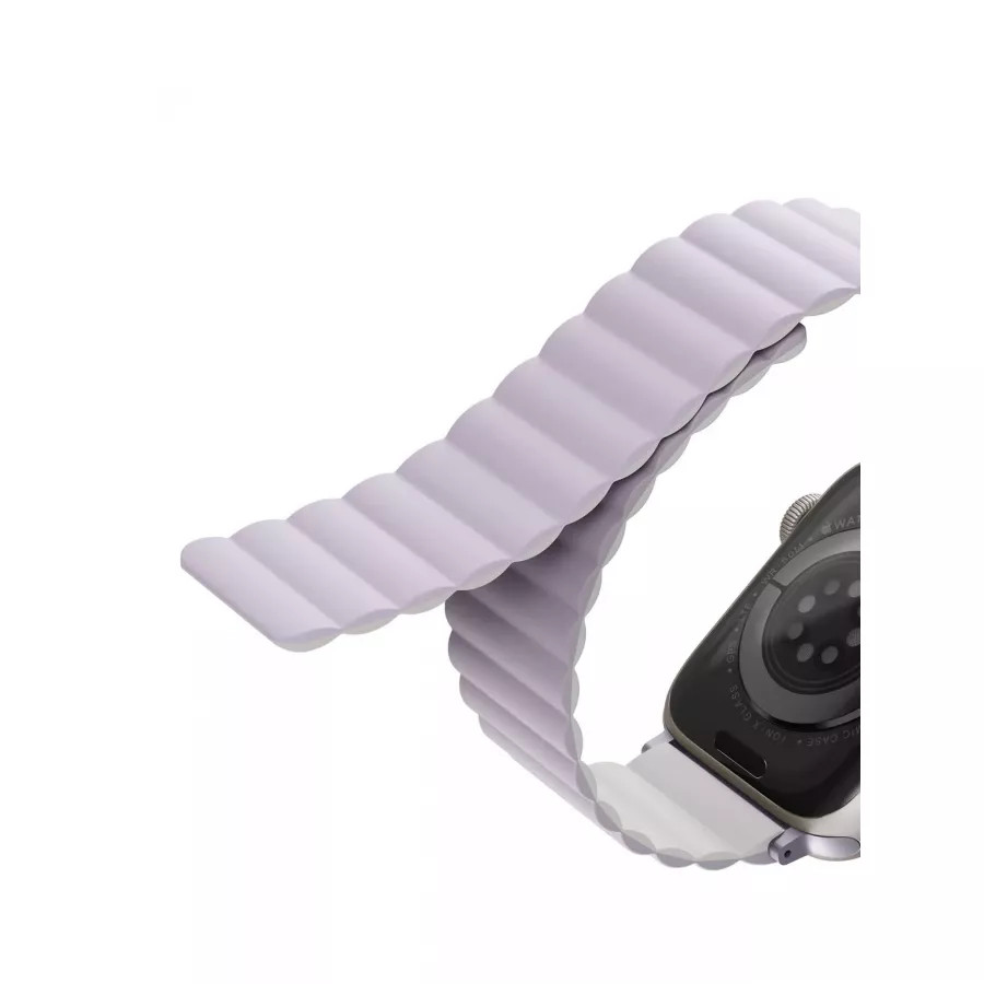 Купить Ремешок Uniq Revix reversible Magnetic для Apple Watch 41/40/38мм, Lilac/White в Сочи. Вид 7