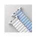 Купить Ремешок Uniq Revix reversible Magnetic для Apple Watch 41/40/38мм, White/Arctic Blue в Сочи. Вид 2