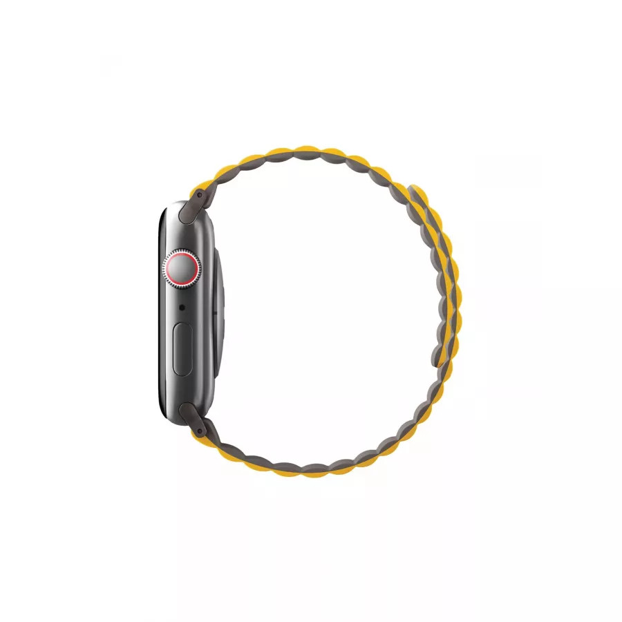 Купить Ремешок Uniq Revix reversible Magnetic для Apple Watch 49/45/44/42мм, Mustard/Khaki в Сочи. Вид 3