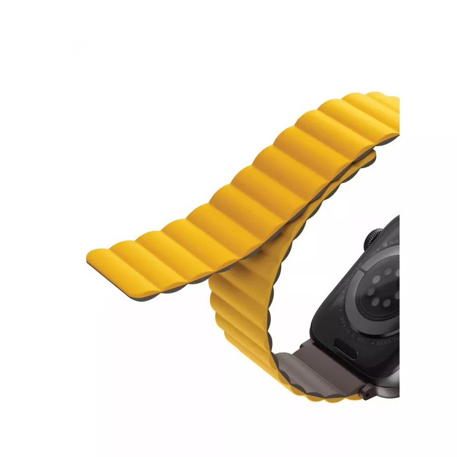 Купить Ремешок Uniq Revix reversible Magnetic для Apple Watch 49/45/44/42мм, Mustard/Khaki в Сочи. Вид 7