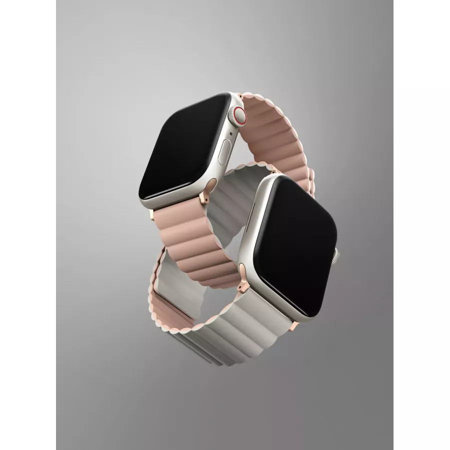 Купить Ремешок Uniq Revix reversible Magnetic для Apple Watch 49/45/44/42мм, Pink/Beige в Сочи. Вид 4