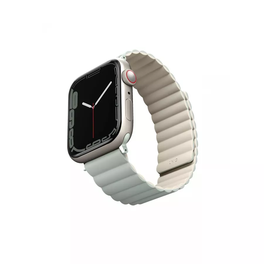 Купить Ремешок Uniq Revix reversible Magnetic для Apple Watch 49/45/44/42мм, Sage/Beige в Сочи. Вид 1