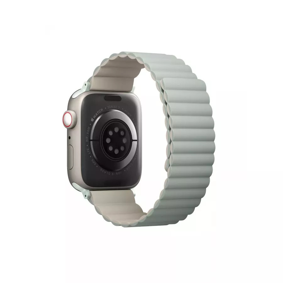 Купить Ремешок Uniq Revix reversible Magnetic для Apple Watch 49/45/44/42мм, Sage/Beige в Сочи. Вид 2