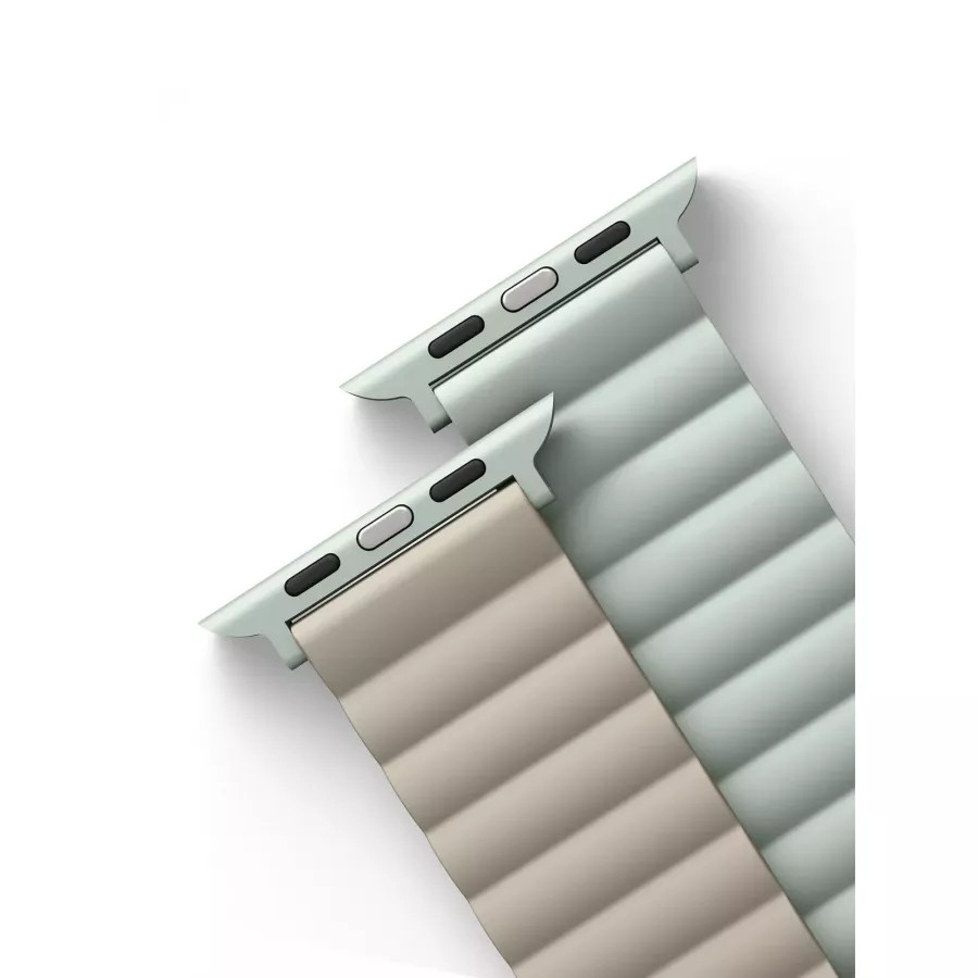 Купить Ремешок Uniq Revix reversible Magnetic для Apple Watch 49/45/44/42мм, Sage/Beige в Сочи. Вид 5