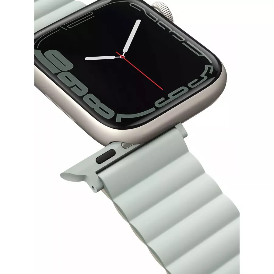 Купить Ремешок Uniq Revix reversible Magnetic для Apple Watch 49/45/44/42мм, Sage/Beige в Сочи. Вид 6