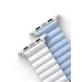 Купить Ремешок Uniq Revix reversible Magnetic для Apple Watch 49/45/44/42мм, White/Arctic Blue в Сочи. Вид 5