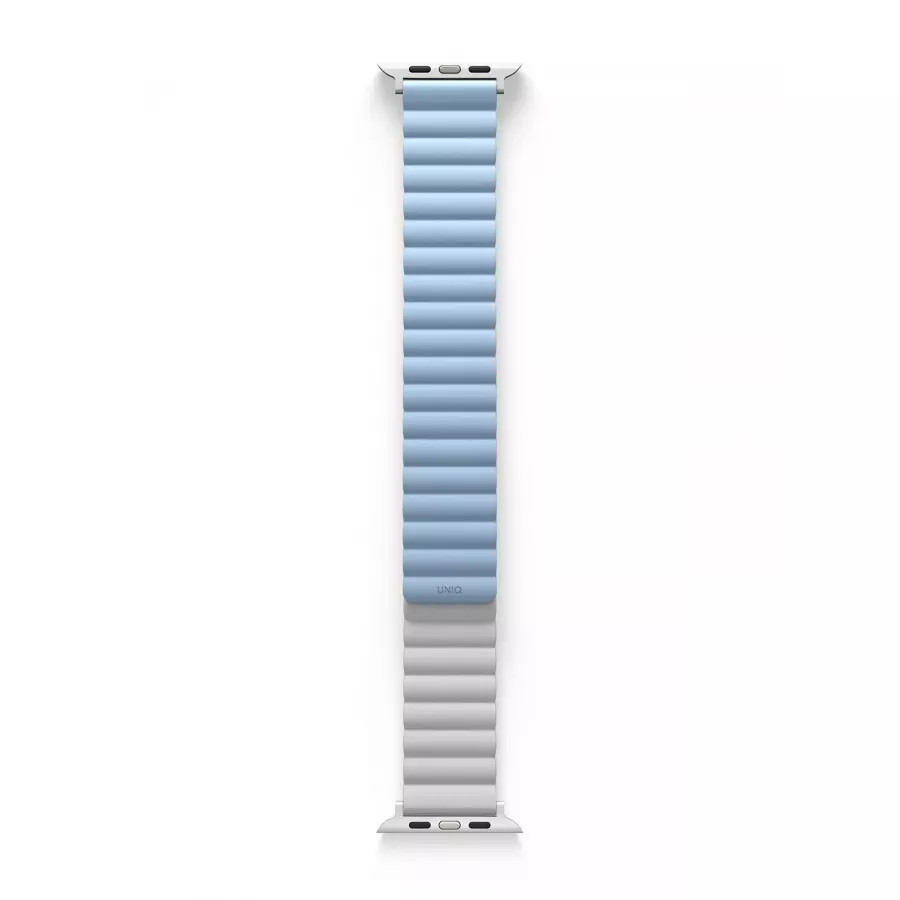 Купить Ремешок Uniq Revix reversible Magnetic для Apple Watch 49/45/44/42мм, White/Arctic Blue в Сочи. Вид 8
