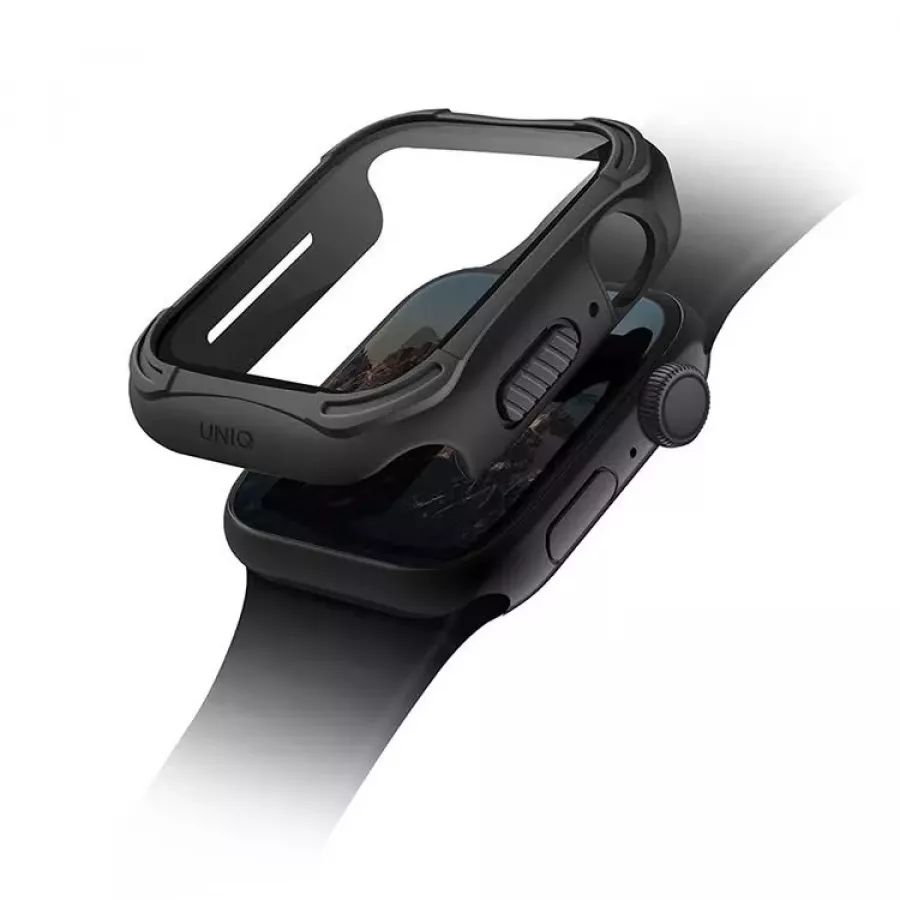 Купить Чехол Uniq TORRES +9H glass Anti-microbial для Apple Watch 4/5/6/SE 40mm, Black в Сочи. Вид 1