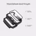 Купить Чехол Uniq TORRES +9H glass Anti-microbial для Apple Watch 4/5/6/SE 40mm, Black в Сочи. Вид 5