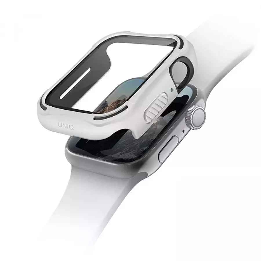 Купить Чехол Uniq TORRES +9H glass Anti-microbial для Apple Watch 4/5/6/SE 40mm, White в Сочи. Вид 1