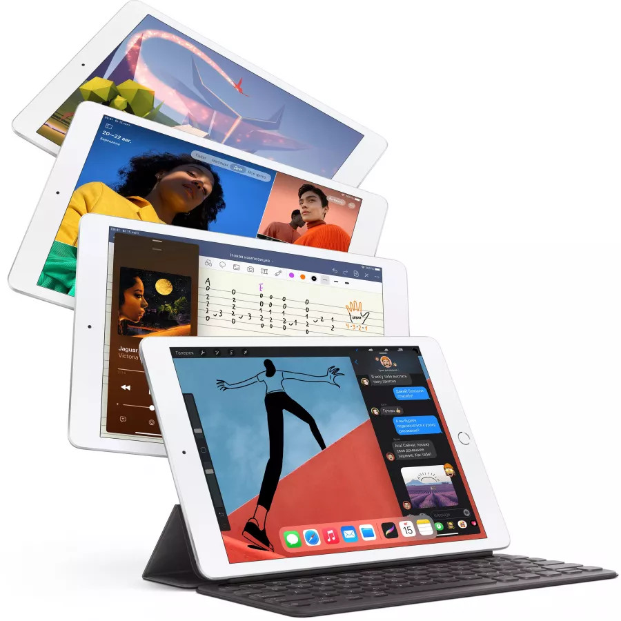 Купить Apple iPad 8 10.2" 2020 128ГБ Wi-Fi "Серый космос" в Сочи. Вид 4