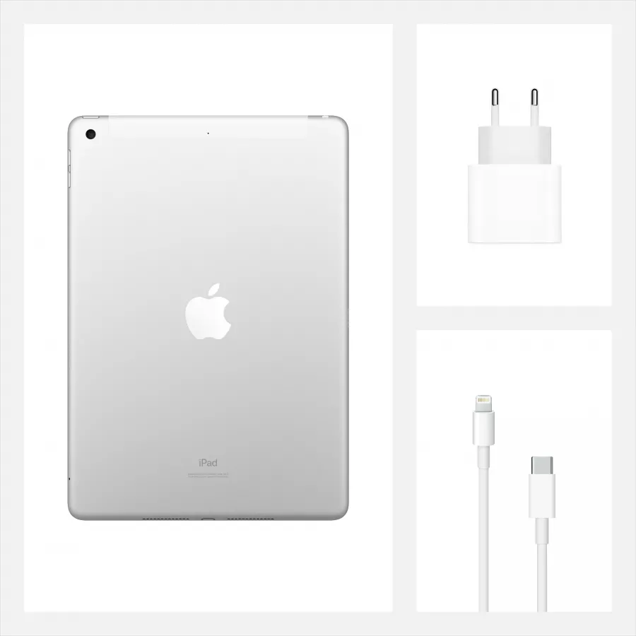 Apple iPad 8 10.2" 2020 128ГБ Wi-Fi + Cellular Серебристый. Вид 9