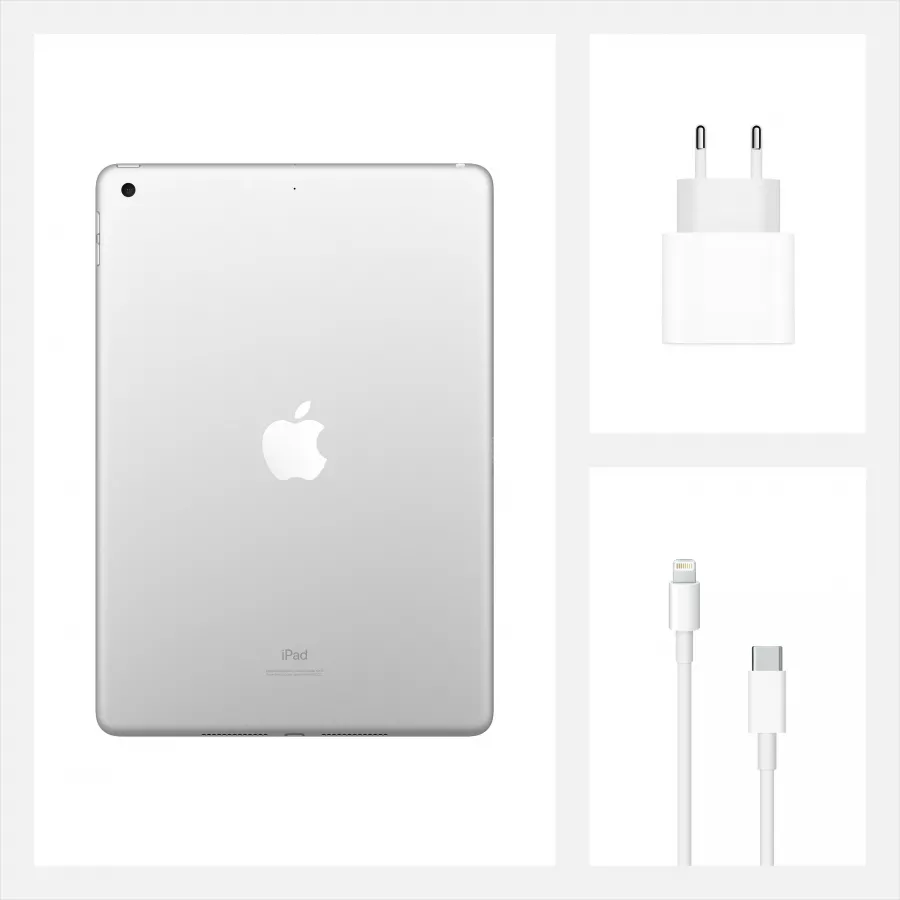 Apple iPad 8 10.2" 2020 128ГБ Wi-Fi Серебристый. Вид 9