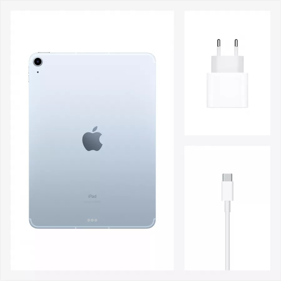 Купить Apple iPad Air 4 10.9" 2020 256ГБ Wi-Fi + Cellular "Голубое небо" в Сочи. Вид 8