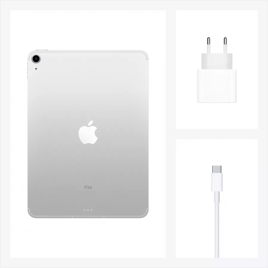 Apple iPad Air 4 10.9" 2020 64ГБ Wi-Fi + Cellular Серебристый. Вид 8