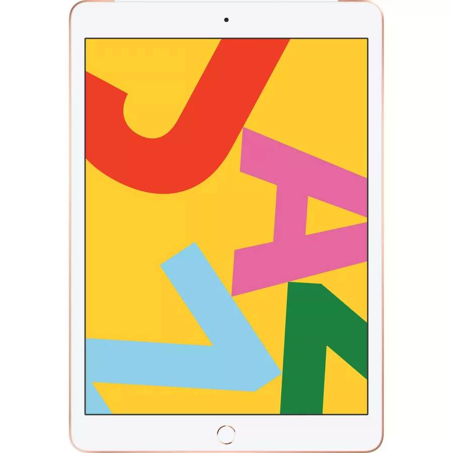 Apple iPad 10.2 (2019) 128ГБ Wi-Fi + Cellular - Золотой (Gold). Вид 1