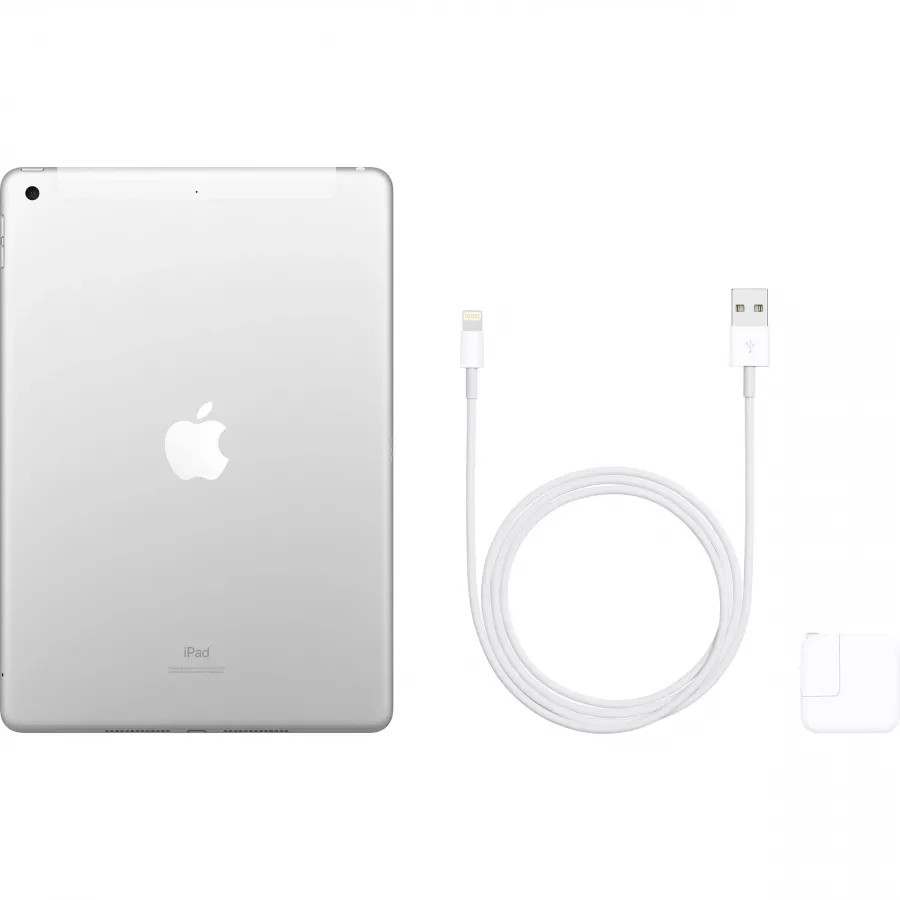 Apple iPad 10.2 (2019) 128ГБ Wi-Fi + Cellular - Серебристый (Silver). Вид 4