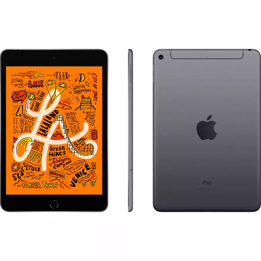 Apple iPad mini 5 64ГБ Wi-Fi + Cellular - Серый Космос (Space Gray). Вид 2