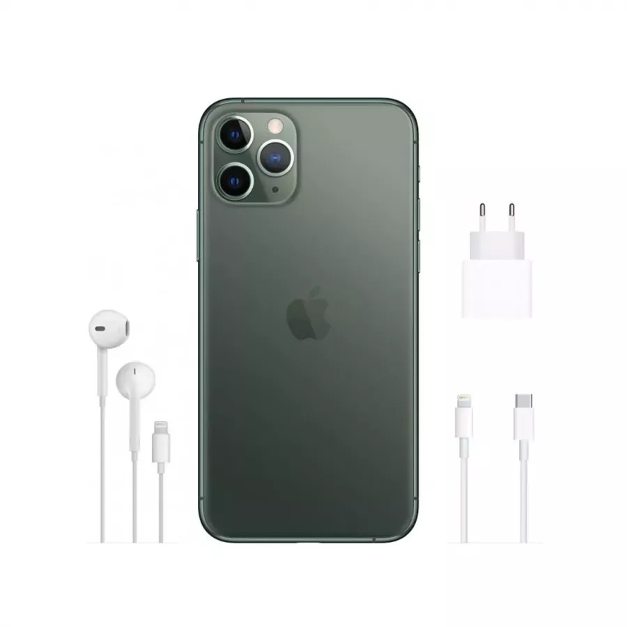 Купить Apple iPhone 11 Pro Max 512ГБ Темно-зеленый (Midnight Green) в Сочи. Вид 3